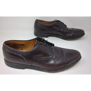 Allen Edmonds Sanford 5277 Burgundy Cap Toe Oxford‎ Dress Shoes Men's Size 11 B